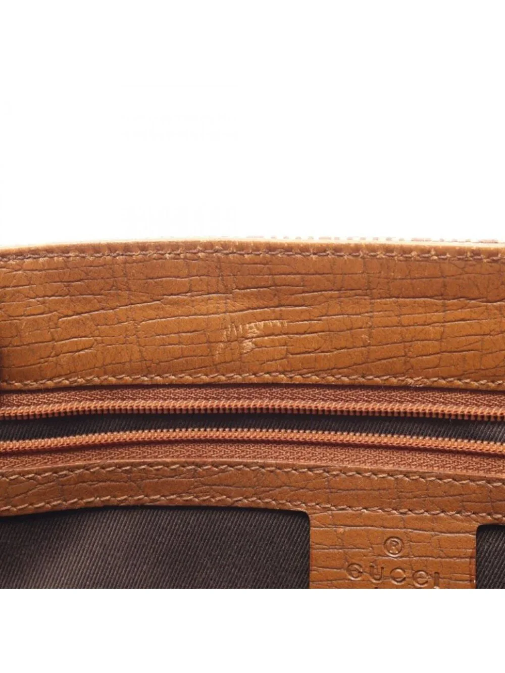 Gucci Tote Bag Bamboo GG Canvas Beige Brown Camel